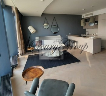 Apartment for rent with a panoramic view of the Daugava embankment and the Old Town