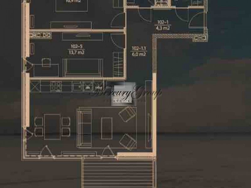 Vivaldi Platinum. Premium apartments near the sea.. Nr. 39